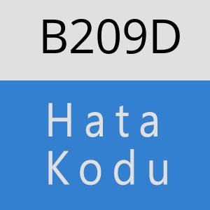 B209D hatasi