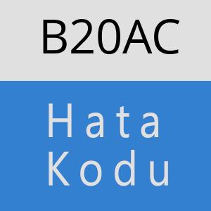 B20AC hatasi