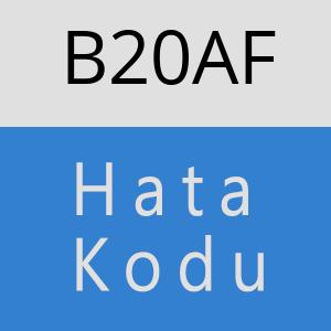 B20AF hatasi