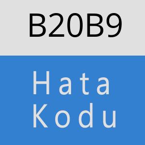 B20B9 hatasi