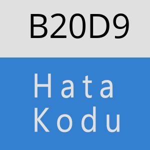 B20D9 hatasi