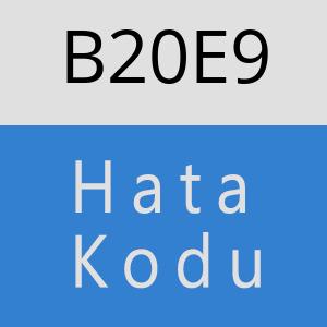 B20E9 hatasi