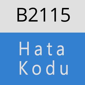 B2115 hatasi