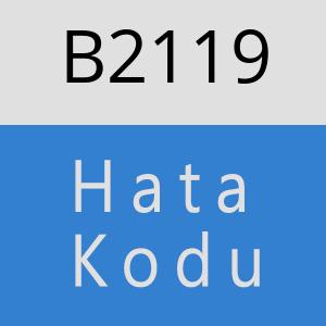 B2119 hatasi