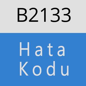 B2133 hatasi