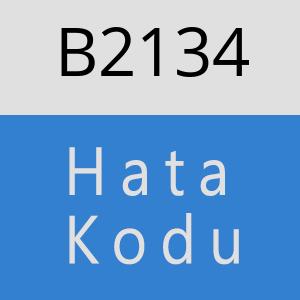 B2134 hatasi