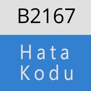 B2167 hatasi