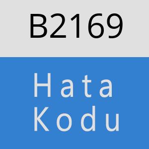 B2169 hatasi