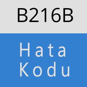 B216B hatasi