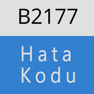 B2177 hatasi
