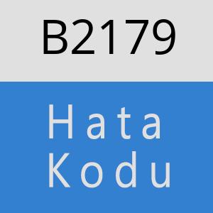 B2179 hatasi