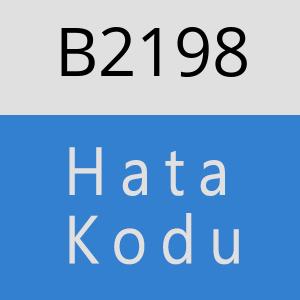 B2198 hatasi