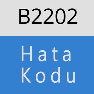 B2202 hatasi