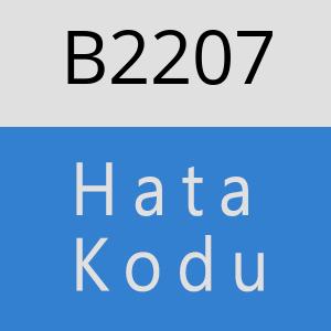B2207 hatasi