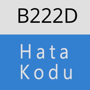 B222D hatasi