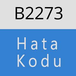 B2273 hatasi