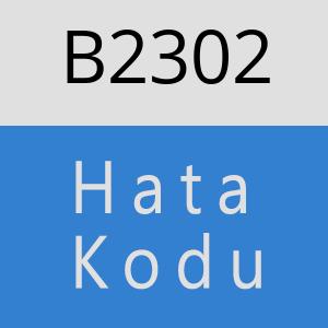 B2302 hatasi