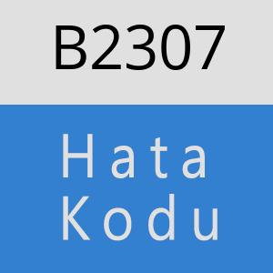 B2307 hatasi