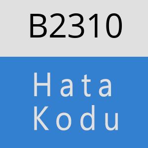 B2310 hatasi