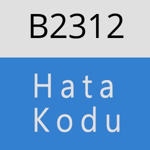 B2312 hatasi