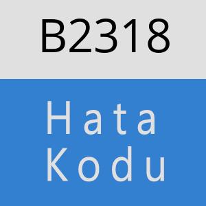 B2318 hatasi