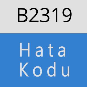 B2319 hatasi