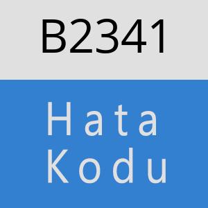 B2341 hatasi