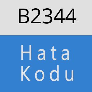 B2344 hatasi