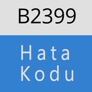 B2399 hatasi