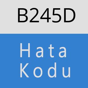 B245D hatasi