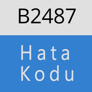 B2487 hatasi