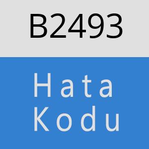 B2493 hatasi