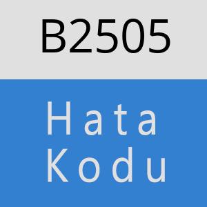 B2505 hatasi