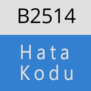 B2514 hatasi