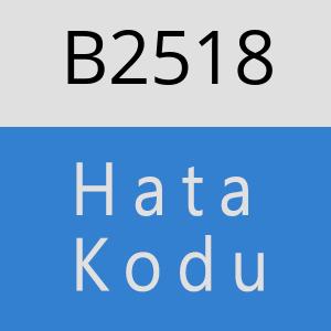 B2518 hatasi