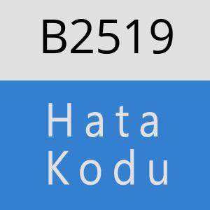 B2519 hatasi