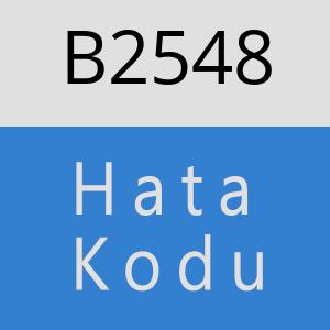 B2548 hatasi