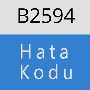 B2594 hatasi