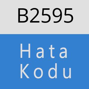 B2595 hatasi