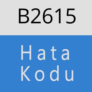 B2615 hatasi