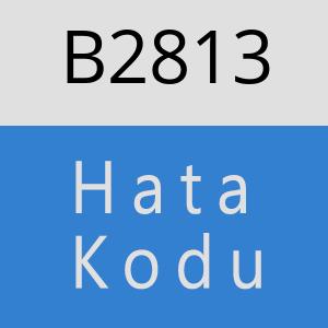 B2813 hatasi