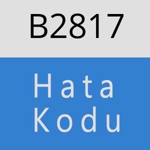 B2817 hatasi