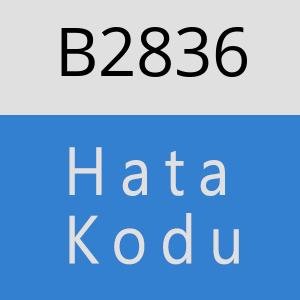 B2836 hatasi