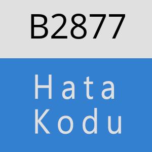 B2877 hatasi