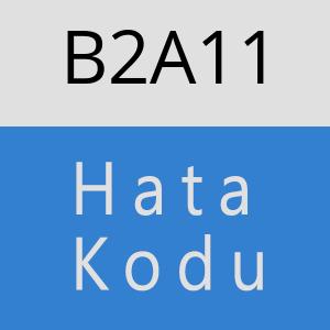 B2A11 hatasi