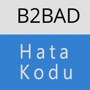 B2BAD hatasi