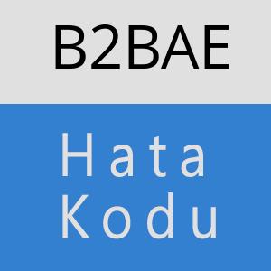 B2BAE hatasi