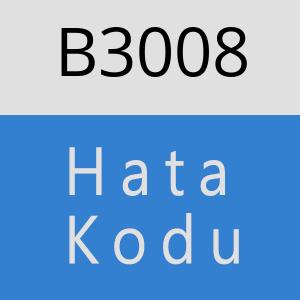 B3008 hatasi