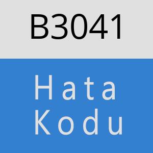 B3041 hatasi