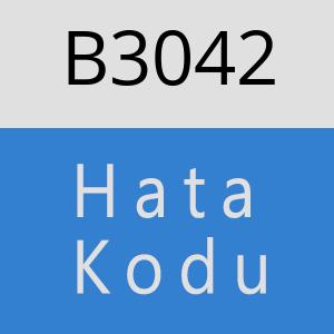 B3042 hatasi